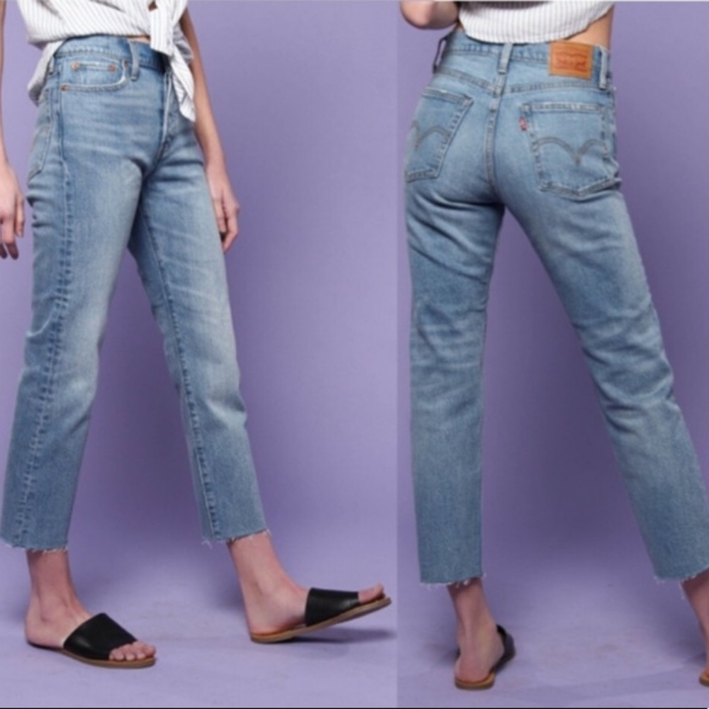 New Levi’s Wedgie high rise jeans in Rough Tide 24 - Picture 2 of 8